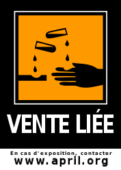 sticker : Vente li&eacute;e - en cas d\'exposition contacter l'APRIL